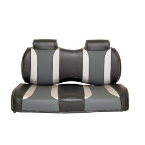 Golf Cart Front Seat Tsunami Liquid Silver Lagoon Grey